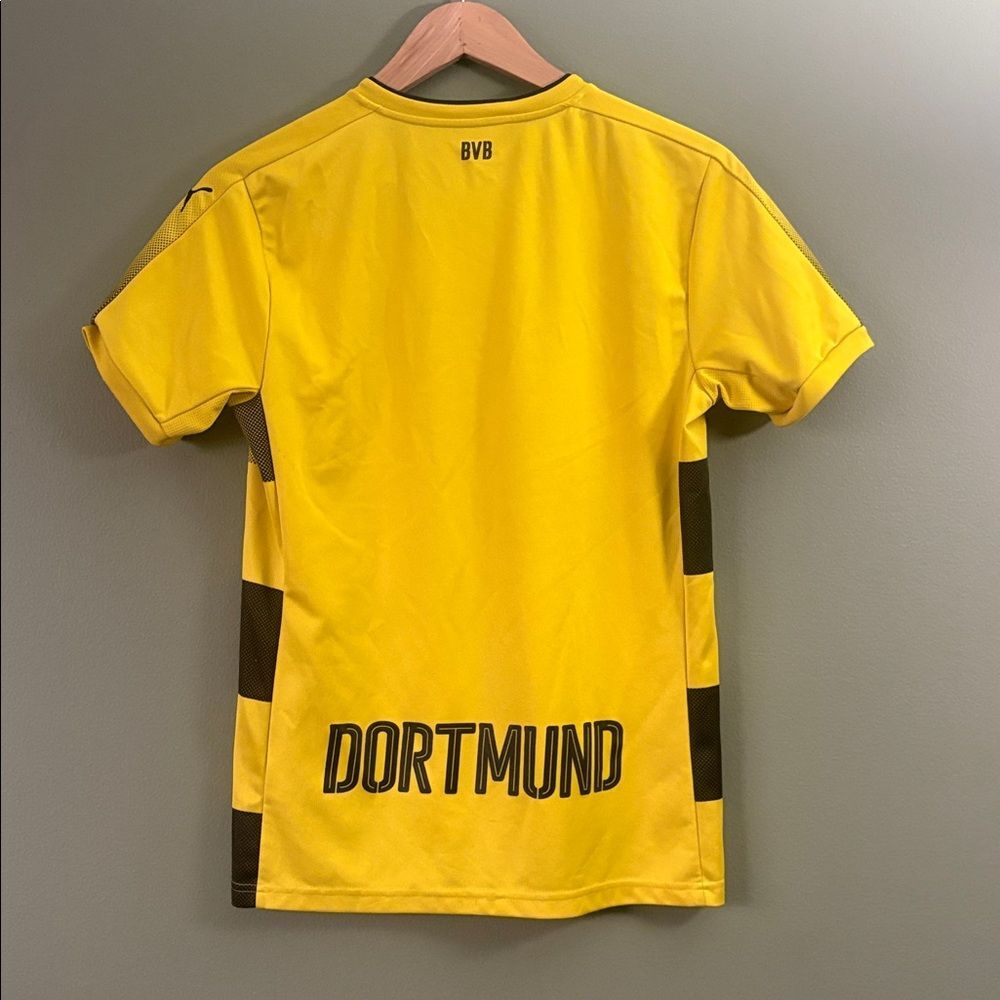 Borussia Dortmund PUMA Short Sleeve Soccer Football Jersey Yellow Sz Small - Picture 4 of 4